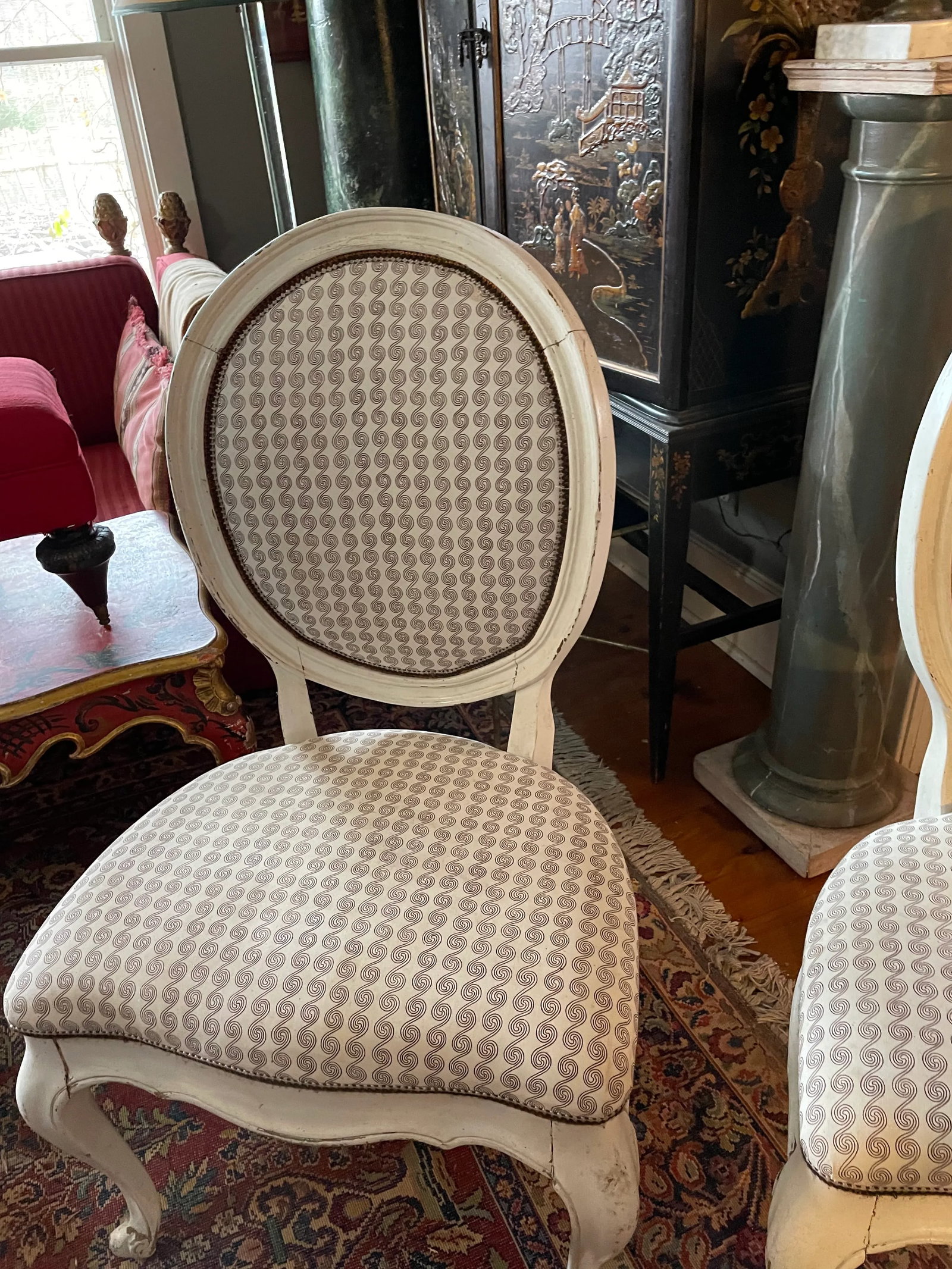 Pair of 20th Century Italian Revival Venetian Occasional Chairs - 3