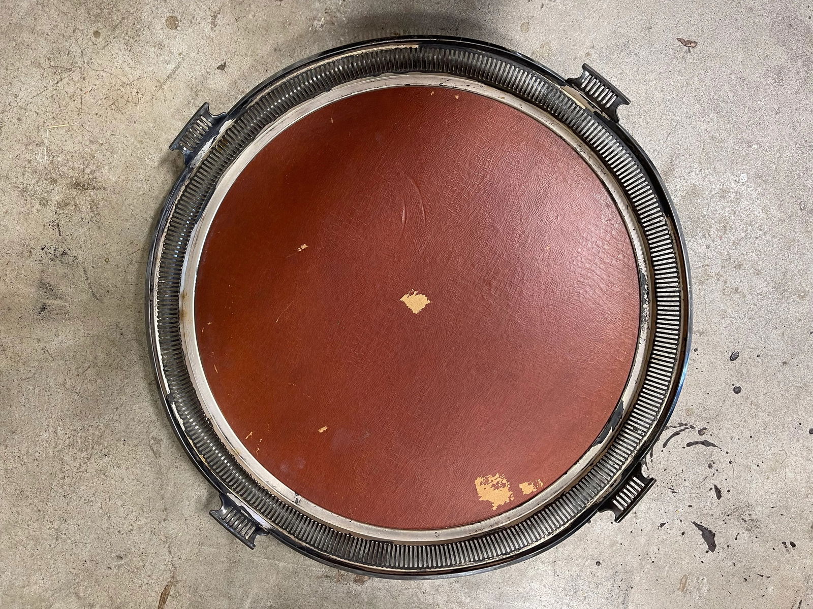 Antique Pierced Sheffield Silver Plated Mirrored Plateau - 7