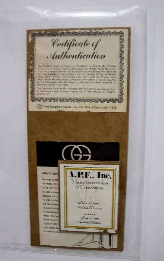 1960s Denis Paul Noyer Signed & No. By Artist, Lithograph 305/350/ Hotel Bellevue - 10