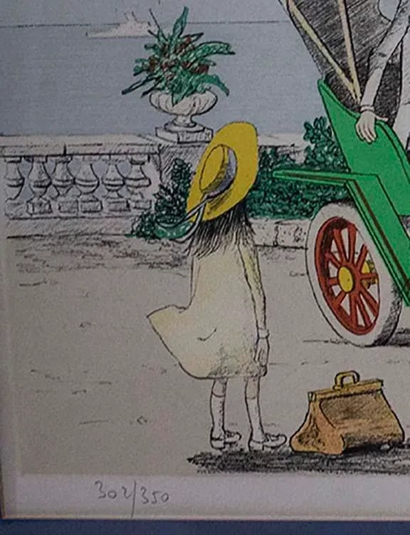 1960s Denis Paul Noyer Signed & No. By Artist, Lithograph 305/350/ Hotel Bellevue - 3