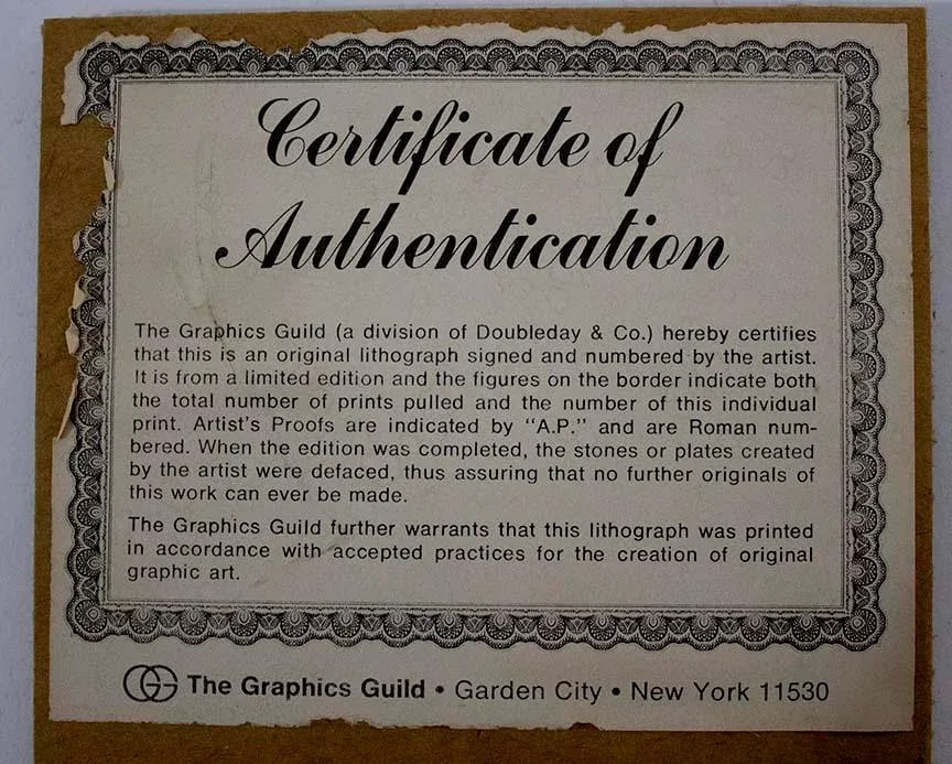 1960s Denis Paul Noyer Signed & No. By Artist, Lithograph 305/350/ Hotel Bellevue - 9