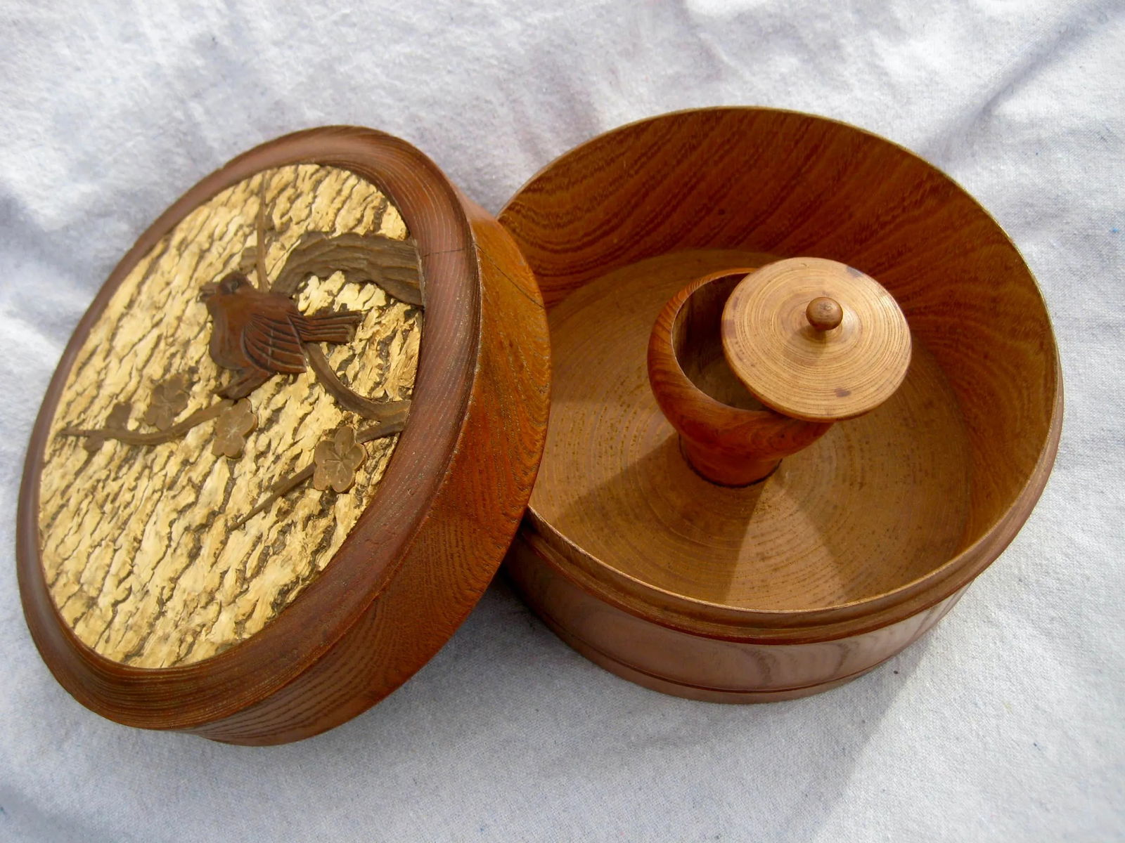 Mid-Century Modern Japanese Wood Box - 4