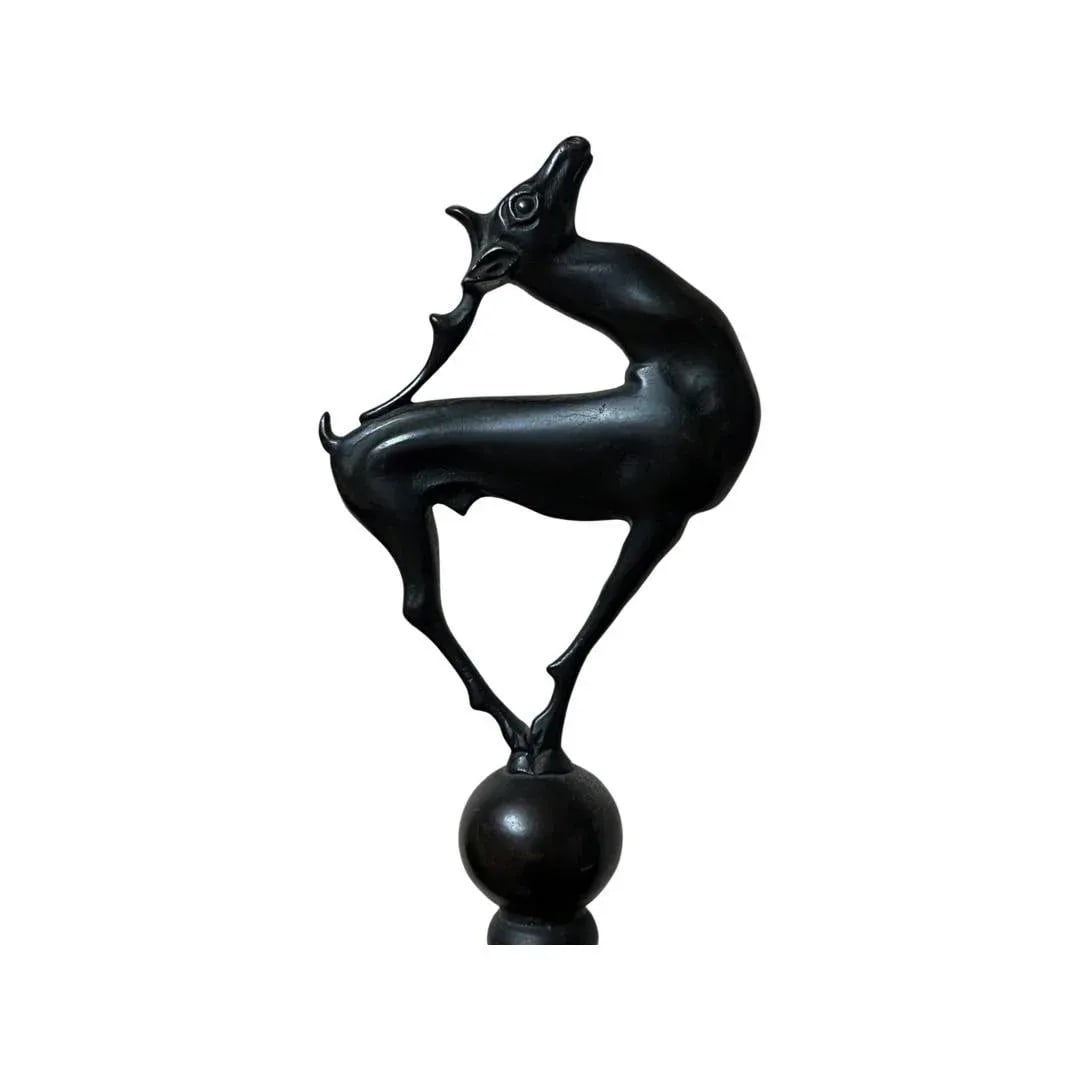 Rene Lalique "Sophora" Amber Glass & Bronze Mounted Table Lamp Circa 1926 - 4