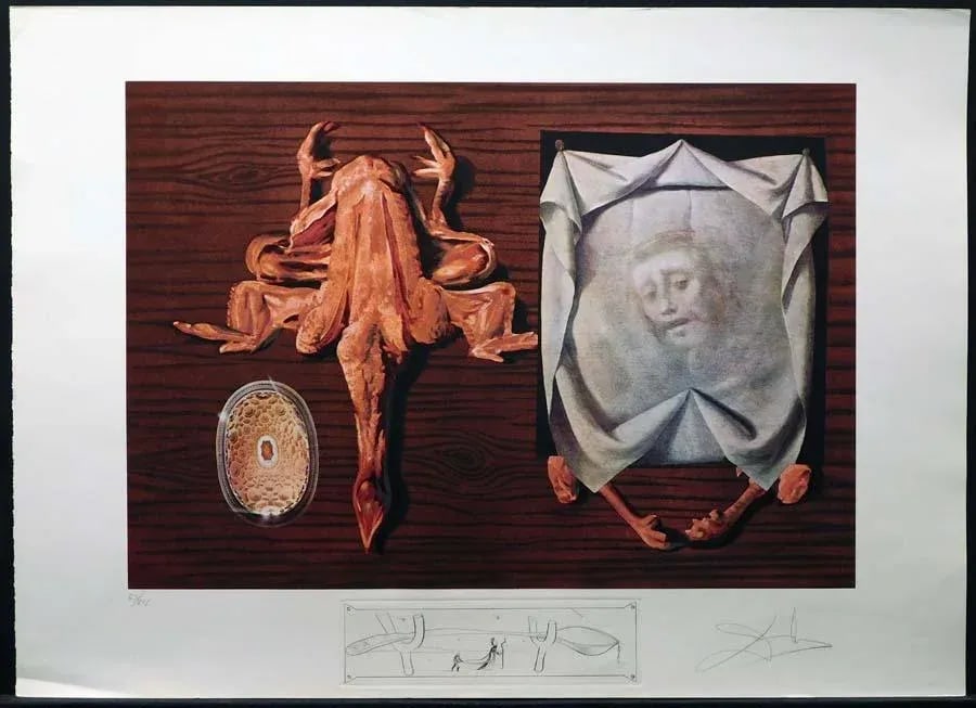 1980s Salvador Dali Les Diners De Gala Authentic Art Hand Signed Etching - 5