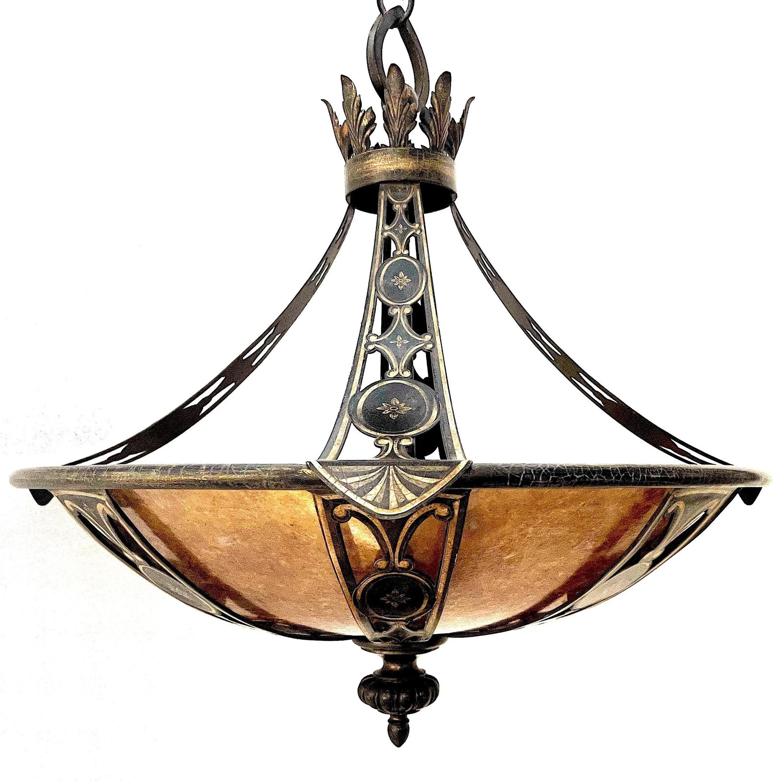 Contemporary Renaissance Inspired Iron & Mica "Avignon" Pendant by Fine Art Lamps - 13