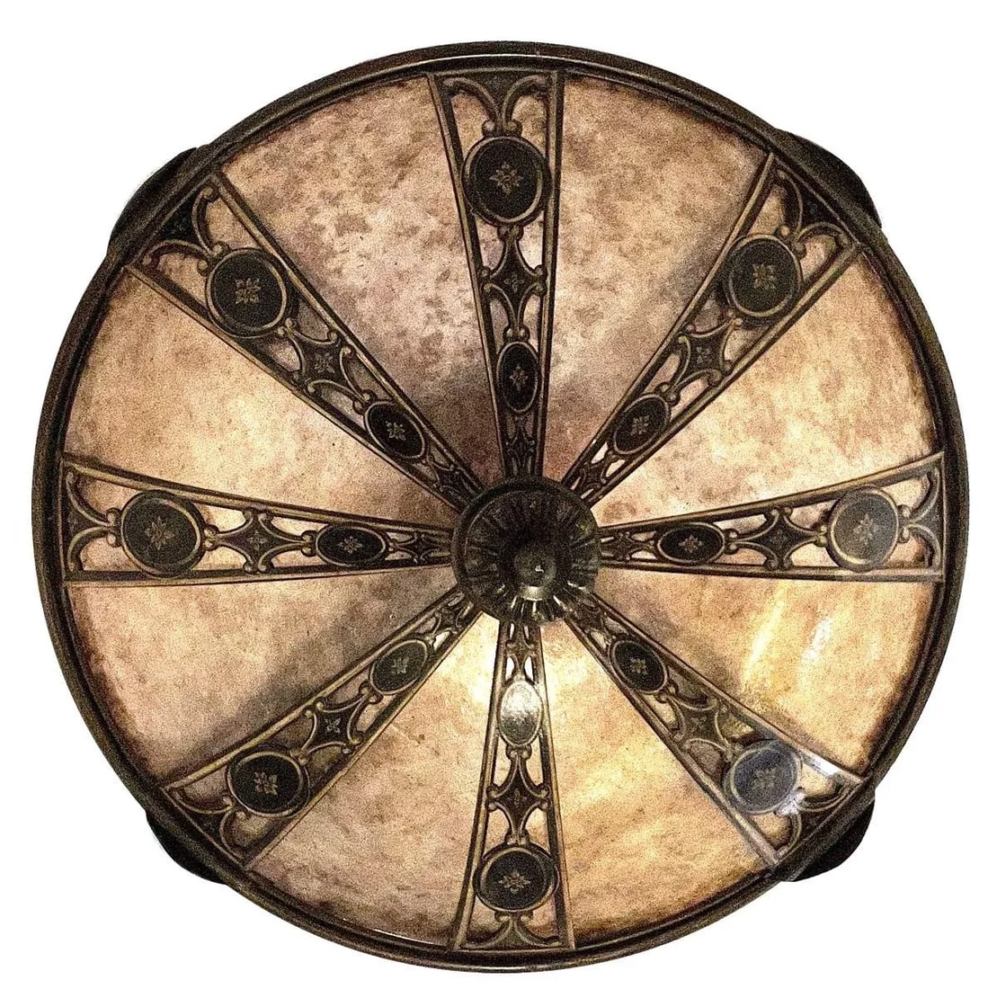 Contemporary Renaissance Inspired Iron & Mica "Avignon" Pendant by Fine Art Lamps - 7