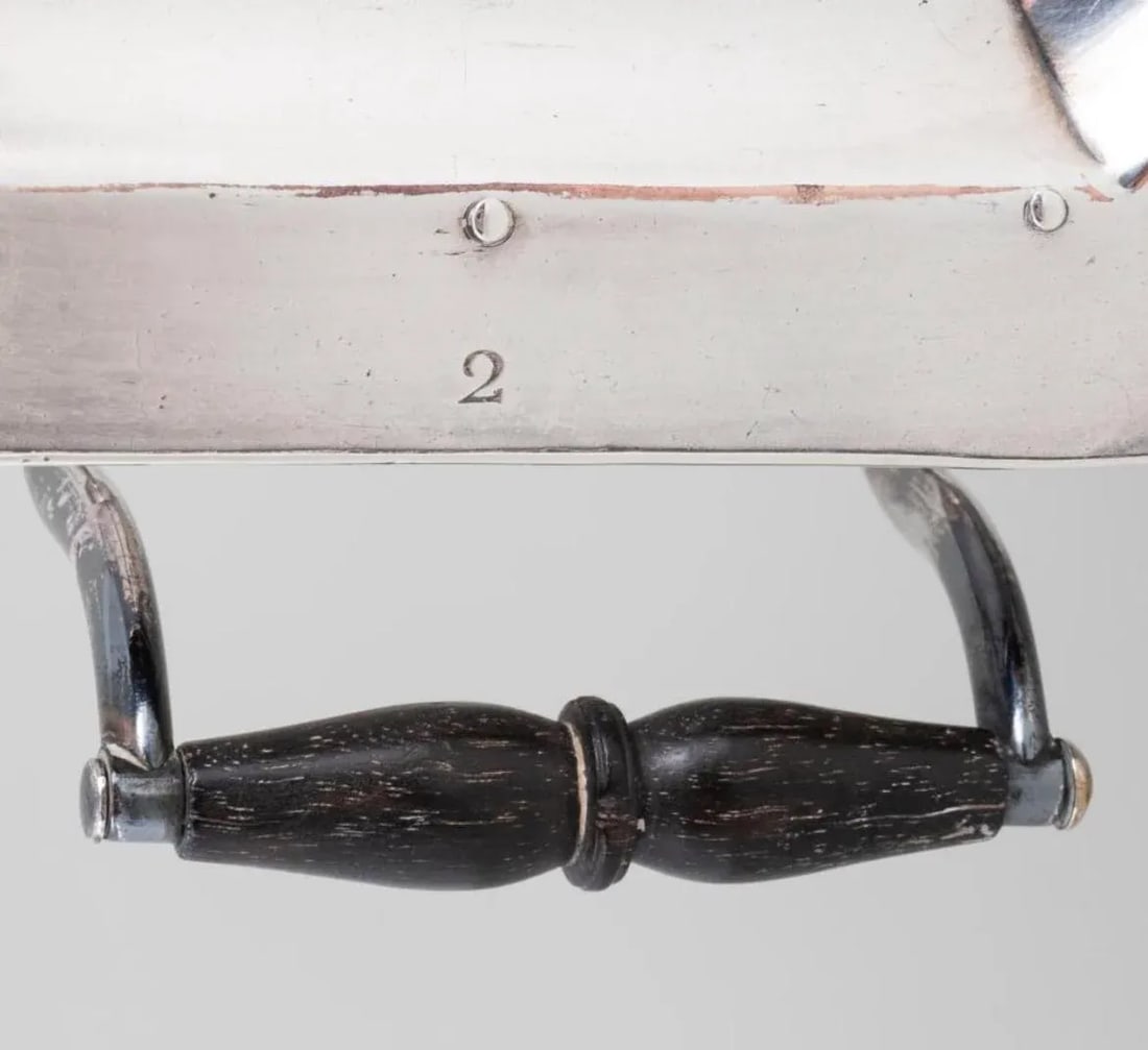 Pair of Silver Plate Food and Platter Warmers With Wood Handles European - 6