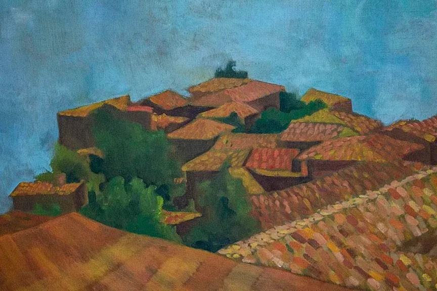 A. Drogin Oil Painting of Scenic Lake PÃ¡tzcuaro Mexico - Signed & Dated 1969 - 2