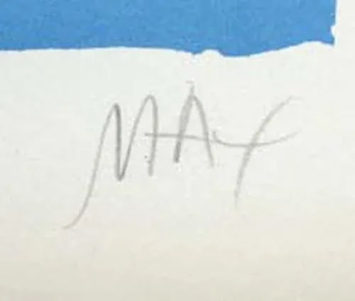 Peter Max "Monk in Garden" Signed Serigraph Pop Art 1974 - 2