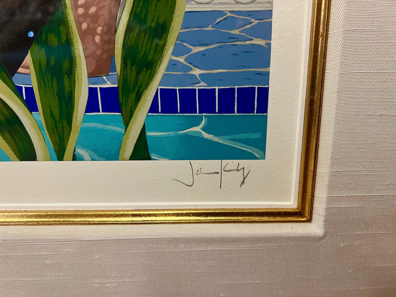 John Kiraly "Temple of Sun" Framed & Signed Whimsical Interior Scene Serigraph - 7