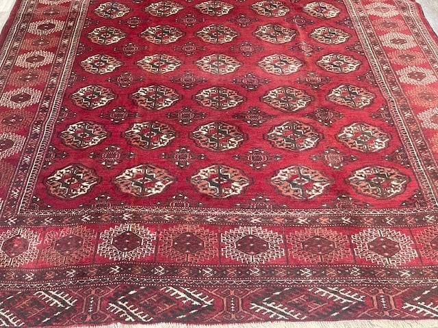 Vintage Persian Turkoman Rug-2269 - 8