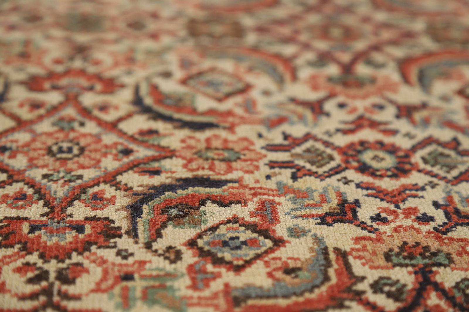 Pre-1900 Antique Vegetable Dye Tabriz Persian Area Rug 9x13 - 11