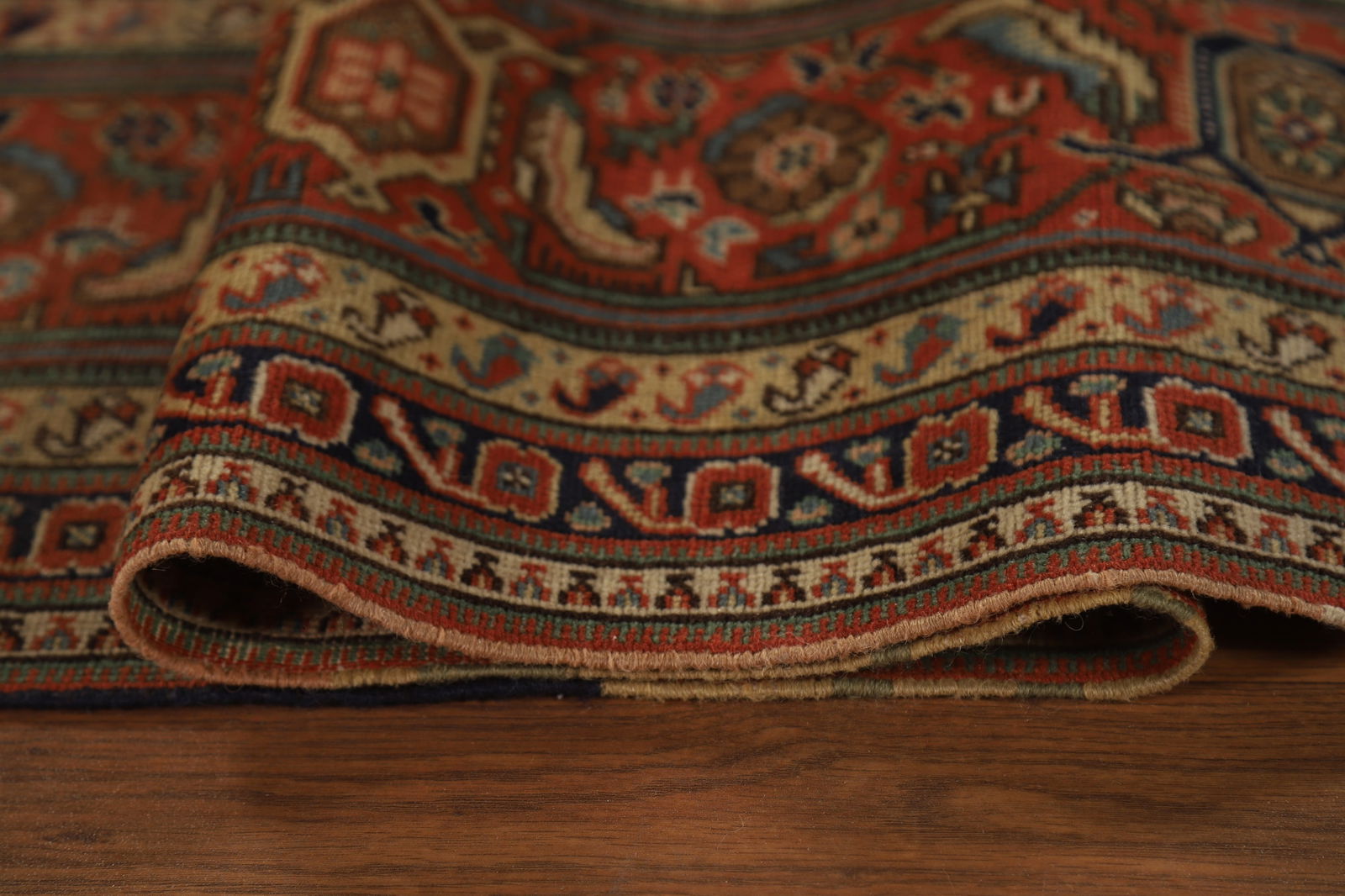 Pre-1900 Antique Vegetable Dye Tabriz Persian Area Rug 9x13 - 13