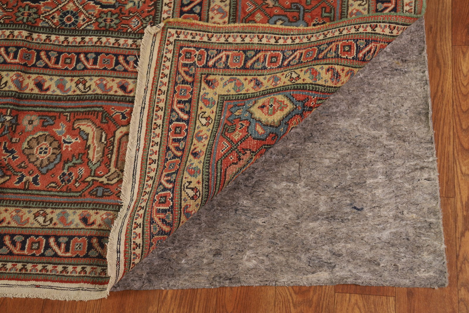 Pre-1900 Antique Vegetable Dye Tabriz Persian Area Rug 9x13 - 8