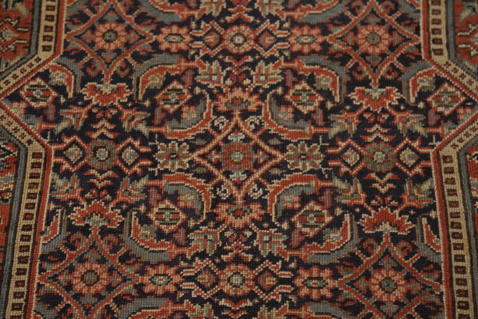Pre-1900 Antique Vegetable Dye Tabriz Persian Area Rug 9x13 - 9
