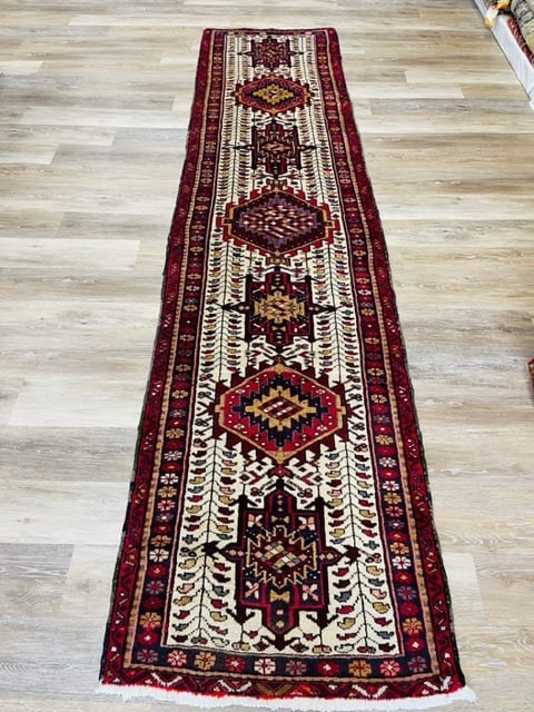 Vintage Persian Karajeh Runner-5105: Title:Vintage Persian Karajeh Runner-5105 Description:Beautiful vintage Persian Karajeh Runner from northwest Persia, size 2 ft. 6 inches by 10 ft. 3 inches, circa 1970, excellent condition with a goo