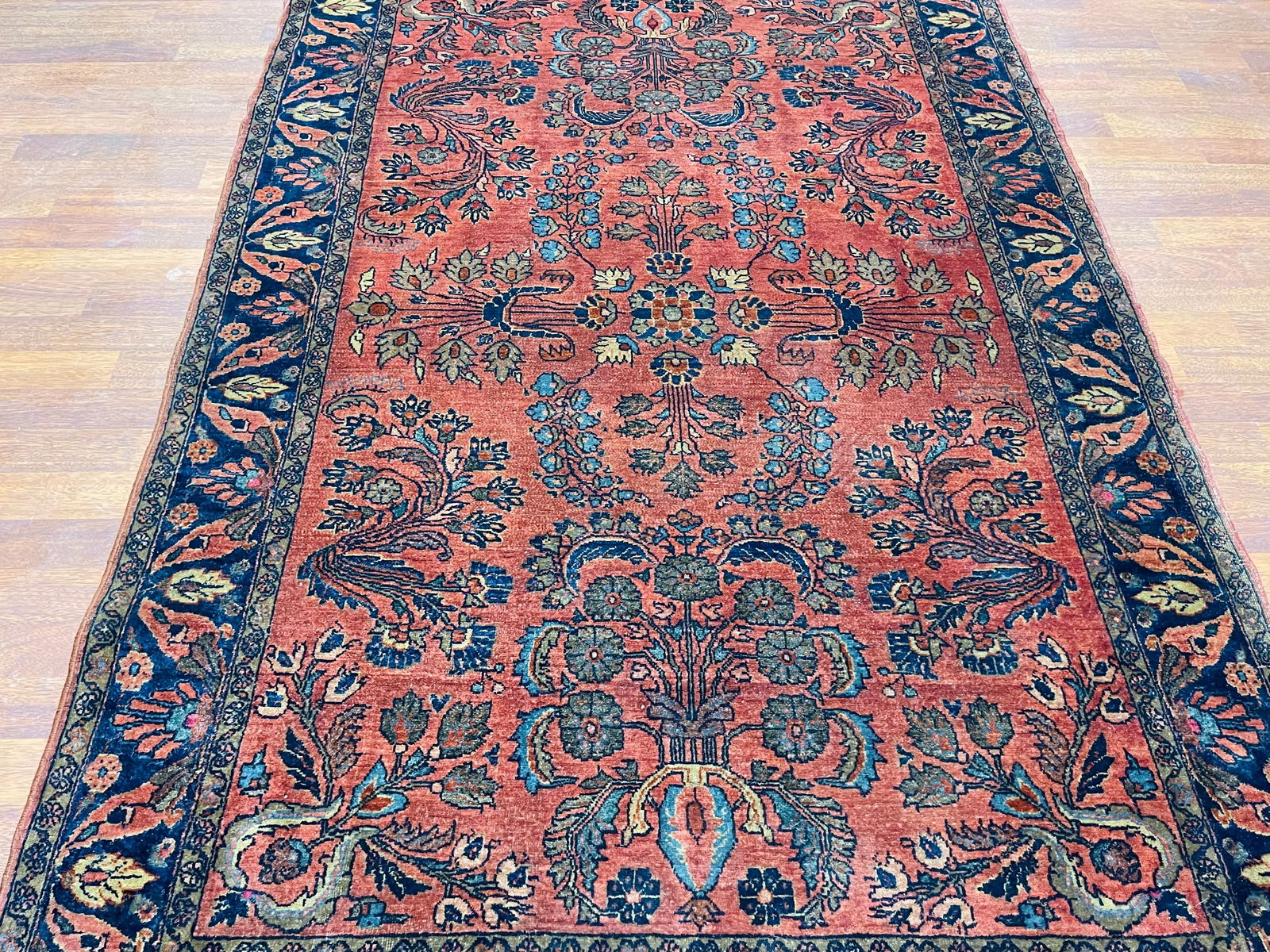 Antique Persian Mahajeran Sarouk rug-49A - 6