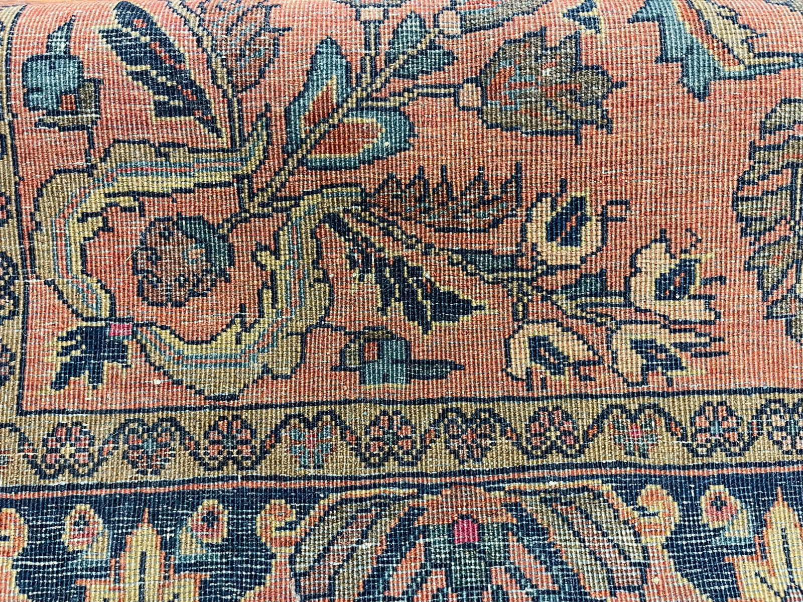 Antique Persian Mahajeran Sarouk rug-49A - 7