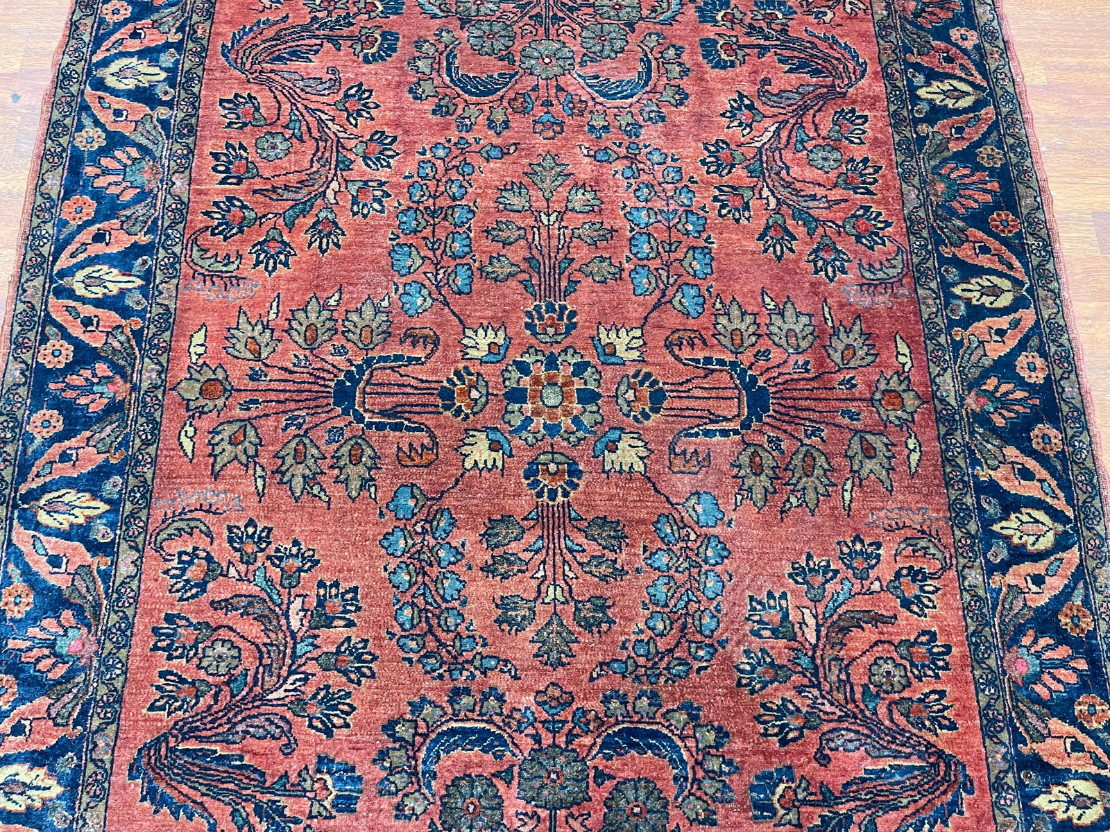 Antique Persian Mahajeran Sarouk rug-49A - 2