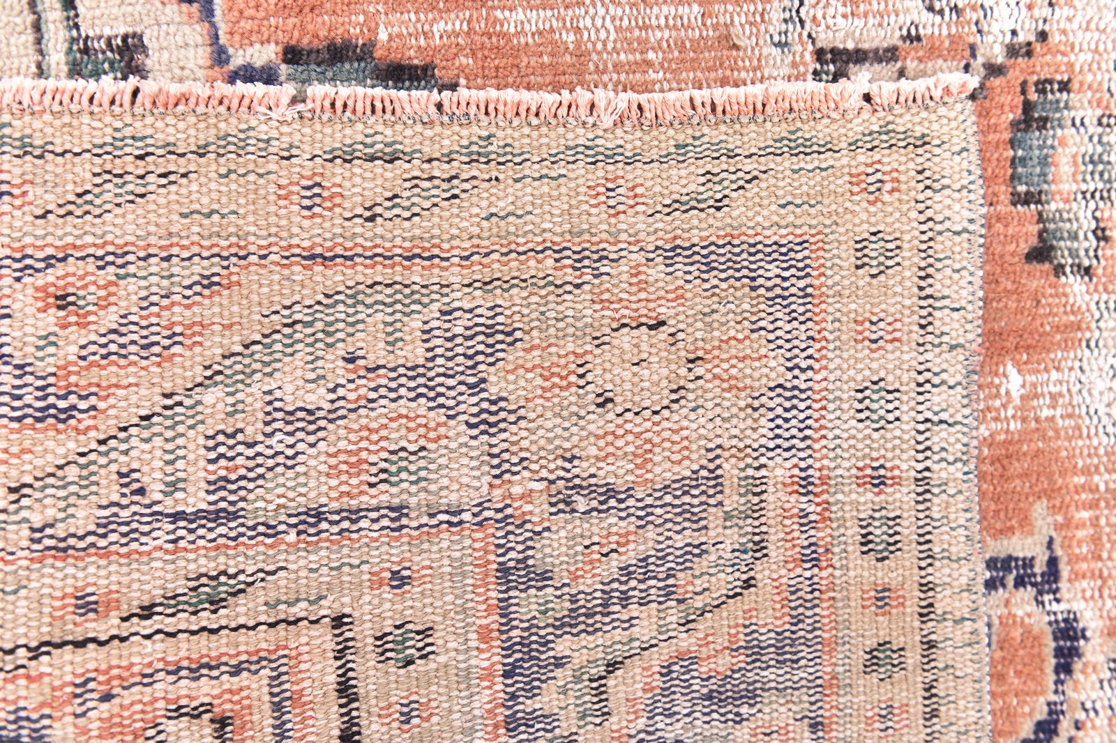 6'1'' x 8'11'' Handmade Vintage Wool Rug - 244750 - 10