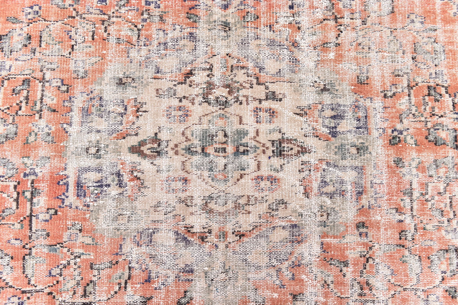 6'1'' x 8'11'' Handmade Vintage Wool Rug - 244750 - 5