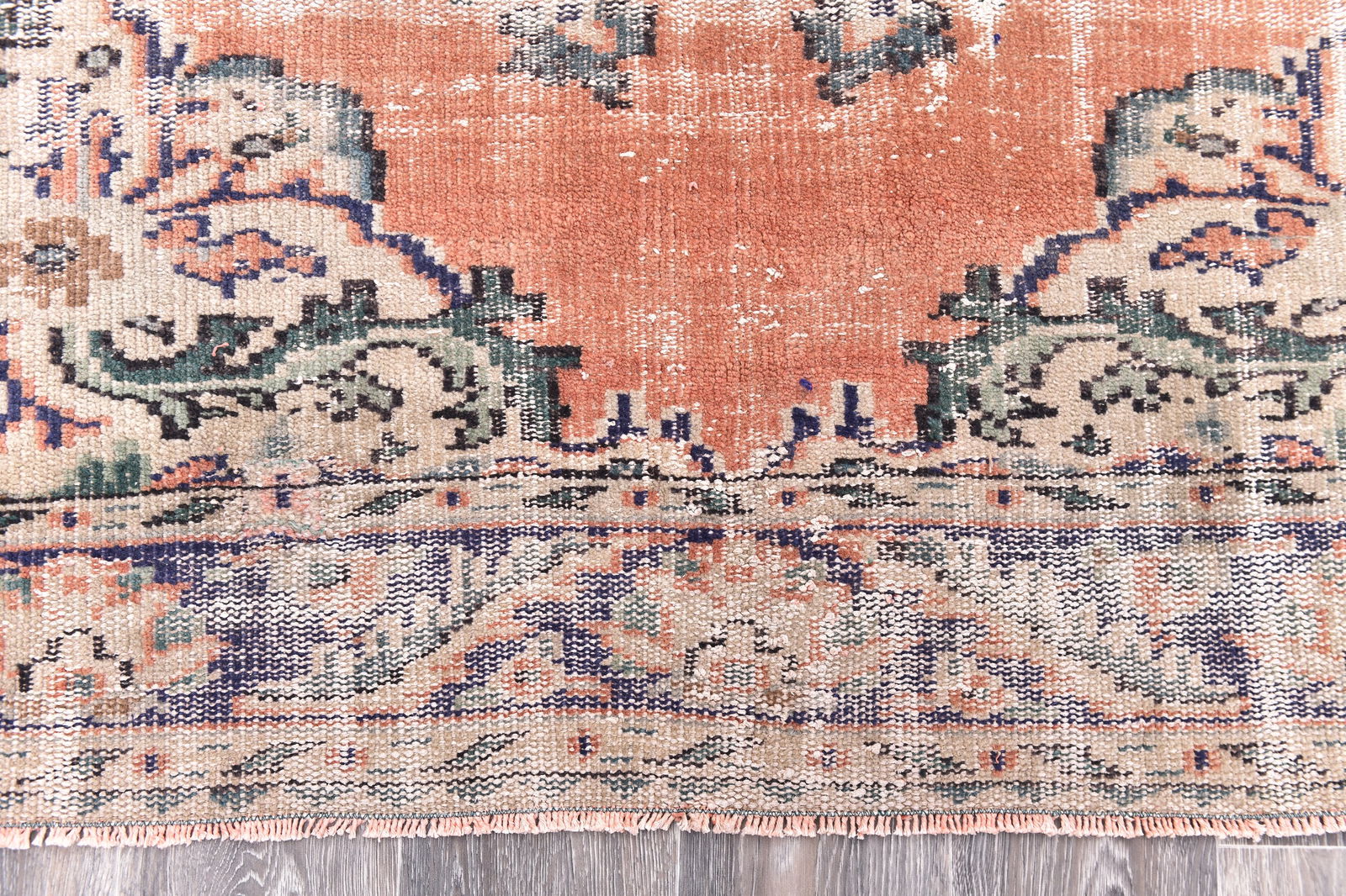 6'1'' x 8'11'' Handmade Vintage Wool Rug - 244750 - 8