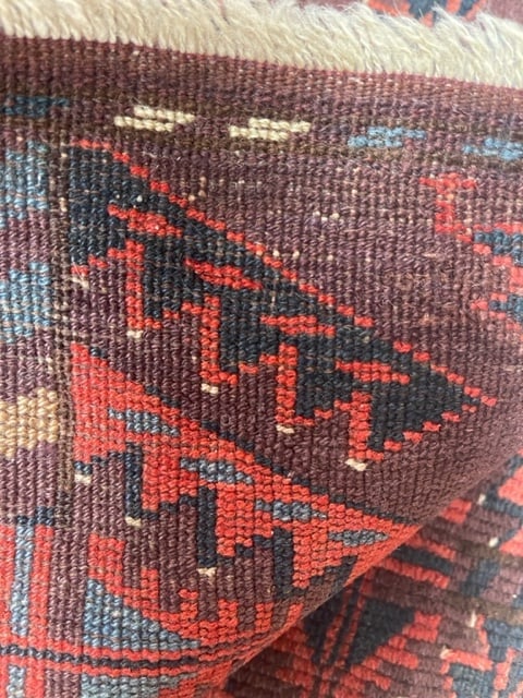 Antique Room size Turkoman Rug-1483 - 10