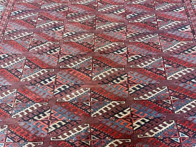 Antique Room size Turkoman Rug-1483 - 3