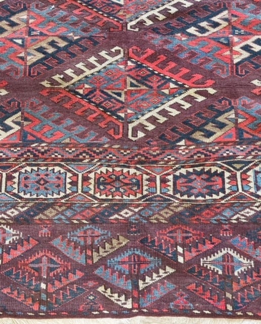 Antique Room size Turkoman Rug-1483 - 8