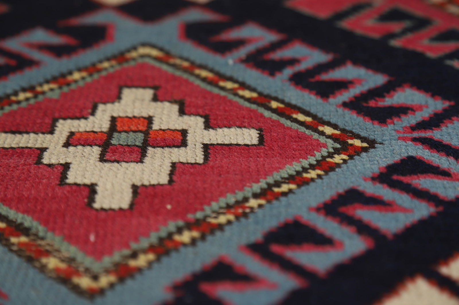 Pre-1900 Antique Kazak Vegetable Dye Runner Rug 3x7 - 10