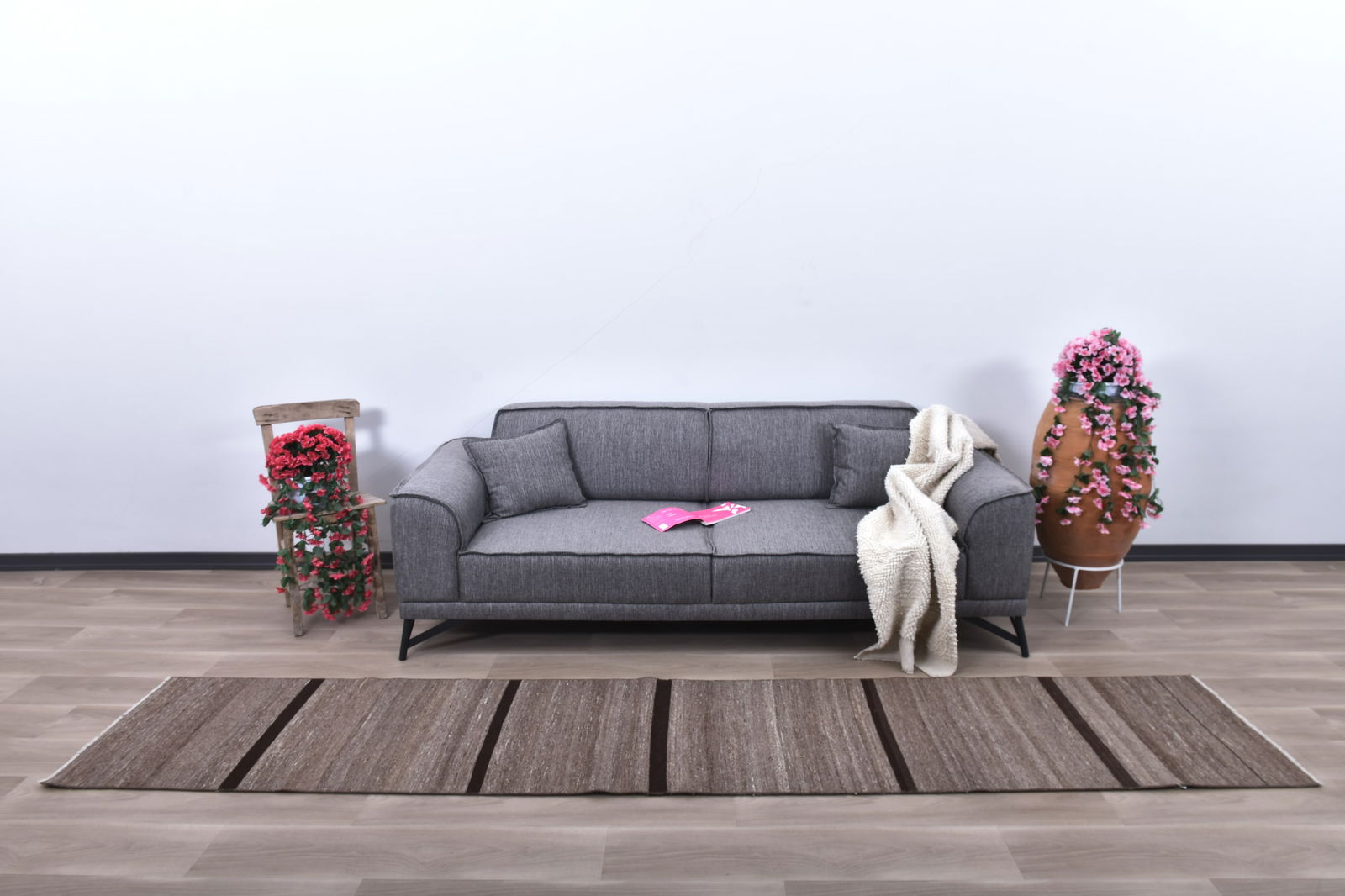 2'1'' x 11'6'' Decorative Vintage Rug - 241369: Title: 2'1'' x 11'6'' Decorative Vintage Rug - 241369Description:2'1'' x 11'6'' Decorative Vintage Rug - 241369Origin:TurkiyeDate/Period:1960-90Materials:Wool,CottonDimension:2'1''x11'6'' ft, 64x352