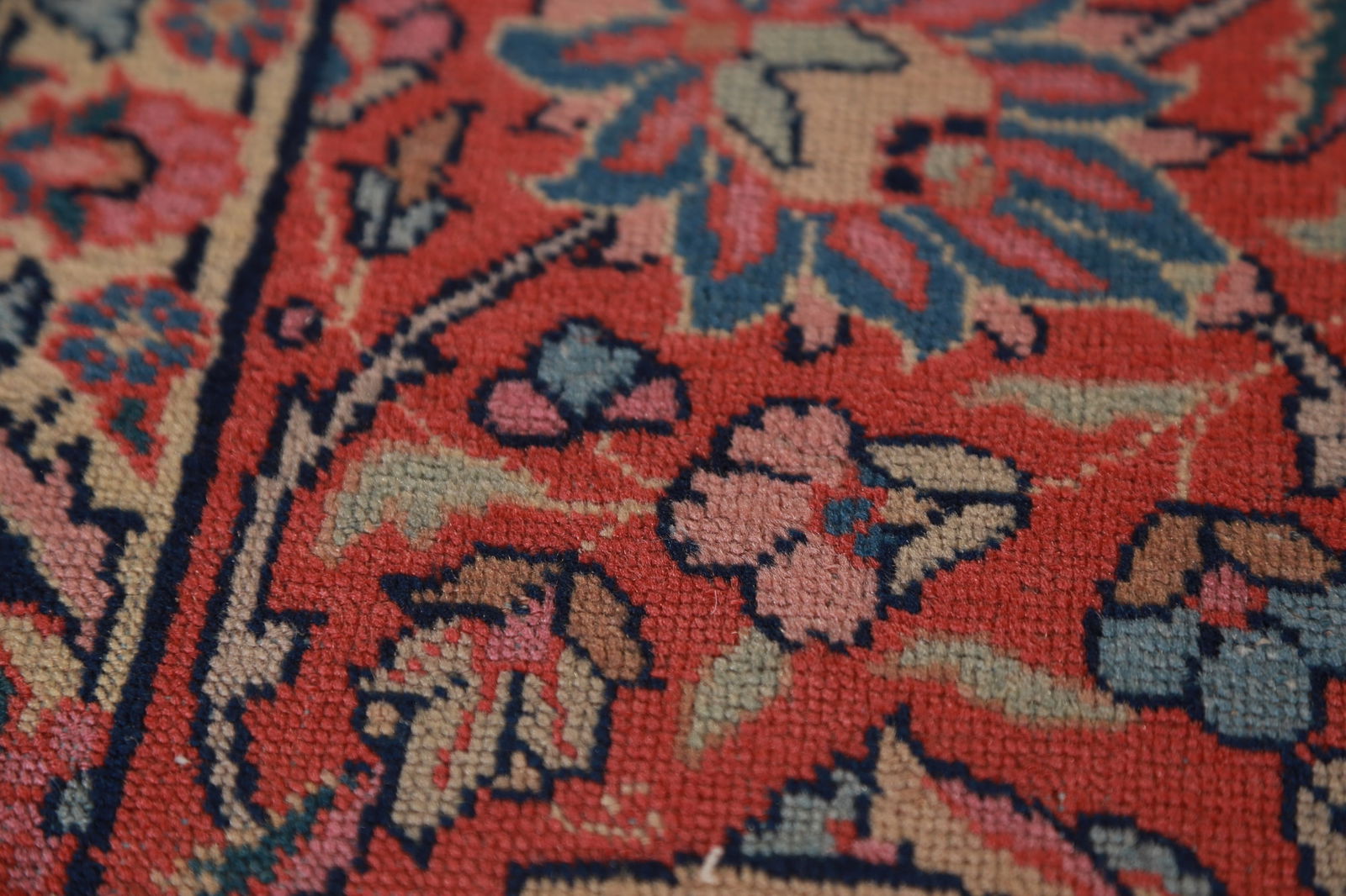 Pre-1900 Antique Vegetable Dye Tabriz Persian Area Rug 10x13 - 11