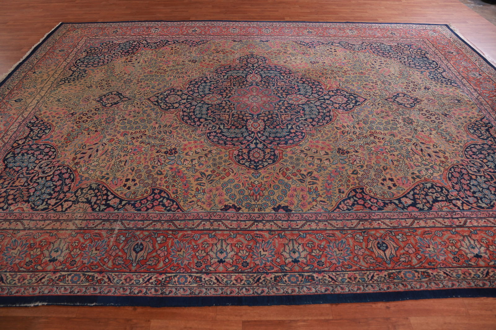 Pre-1900 Antique Vegetable Dye Tabriz Persian Area Rug 10x13 - 14