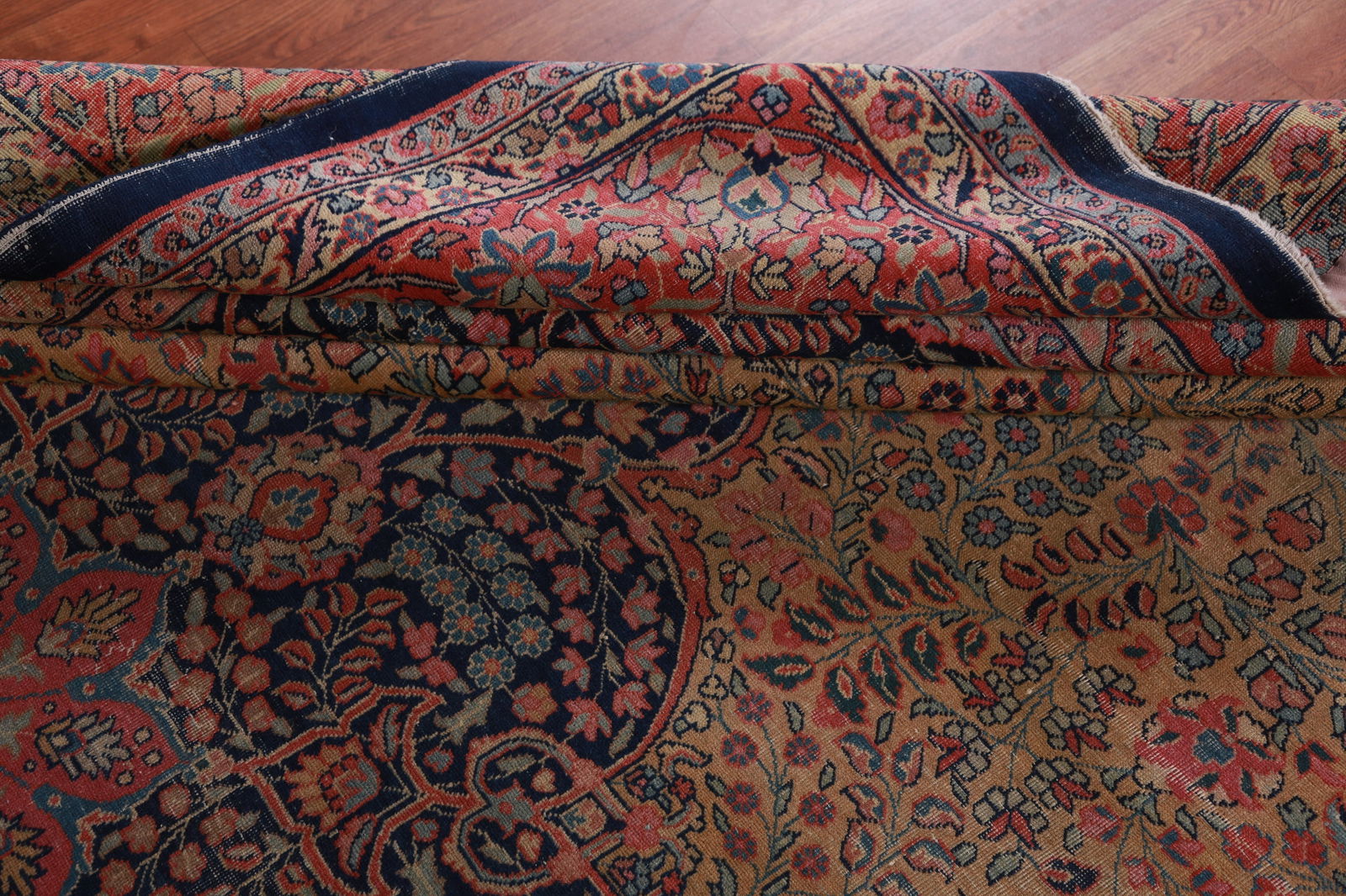 Pre-1900 Antique Vegetable Dye Tabriz Persian Area Rug 10x13 - 16