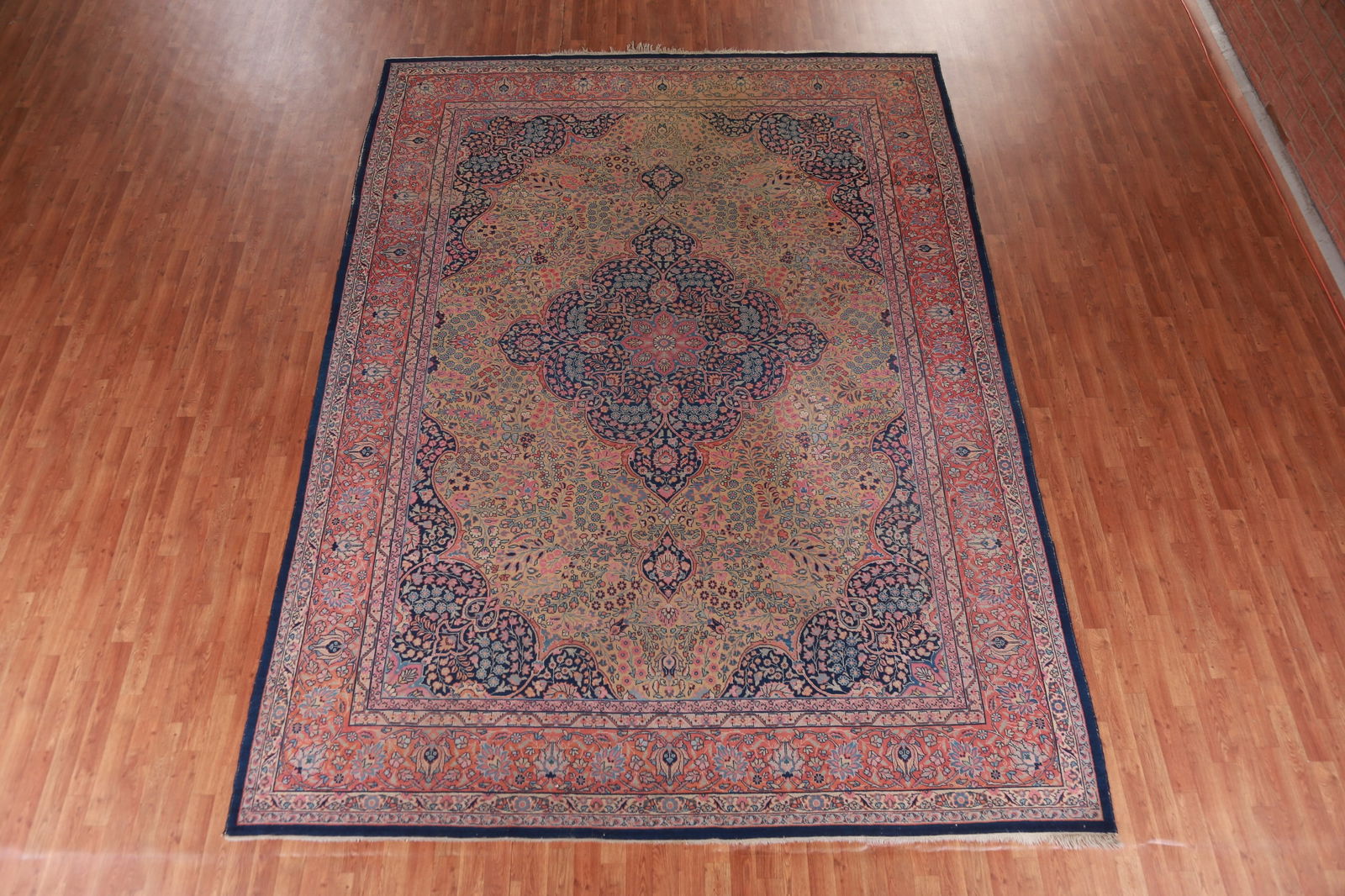 Pre-1900 Antique Vegetable Dye Tabriz Persian Area Rug 10x13 - 3