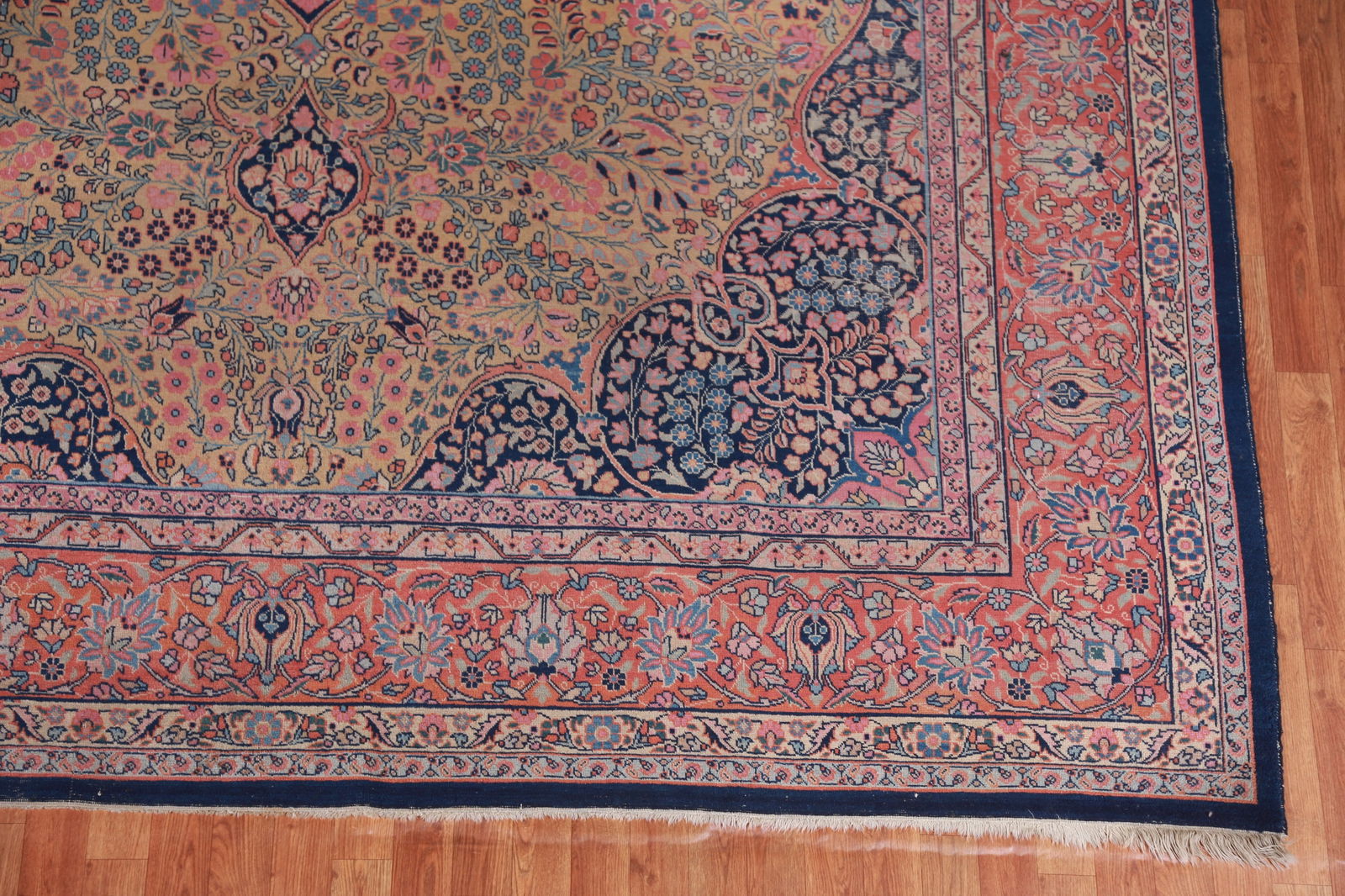 Pre-1900 Antique Vegetable Dye Tabriz Persian Area Rug 10x13 - 5