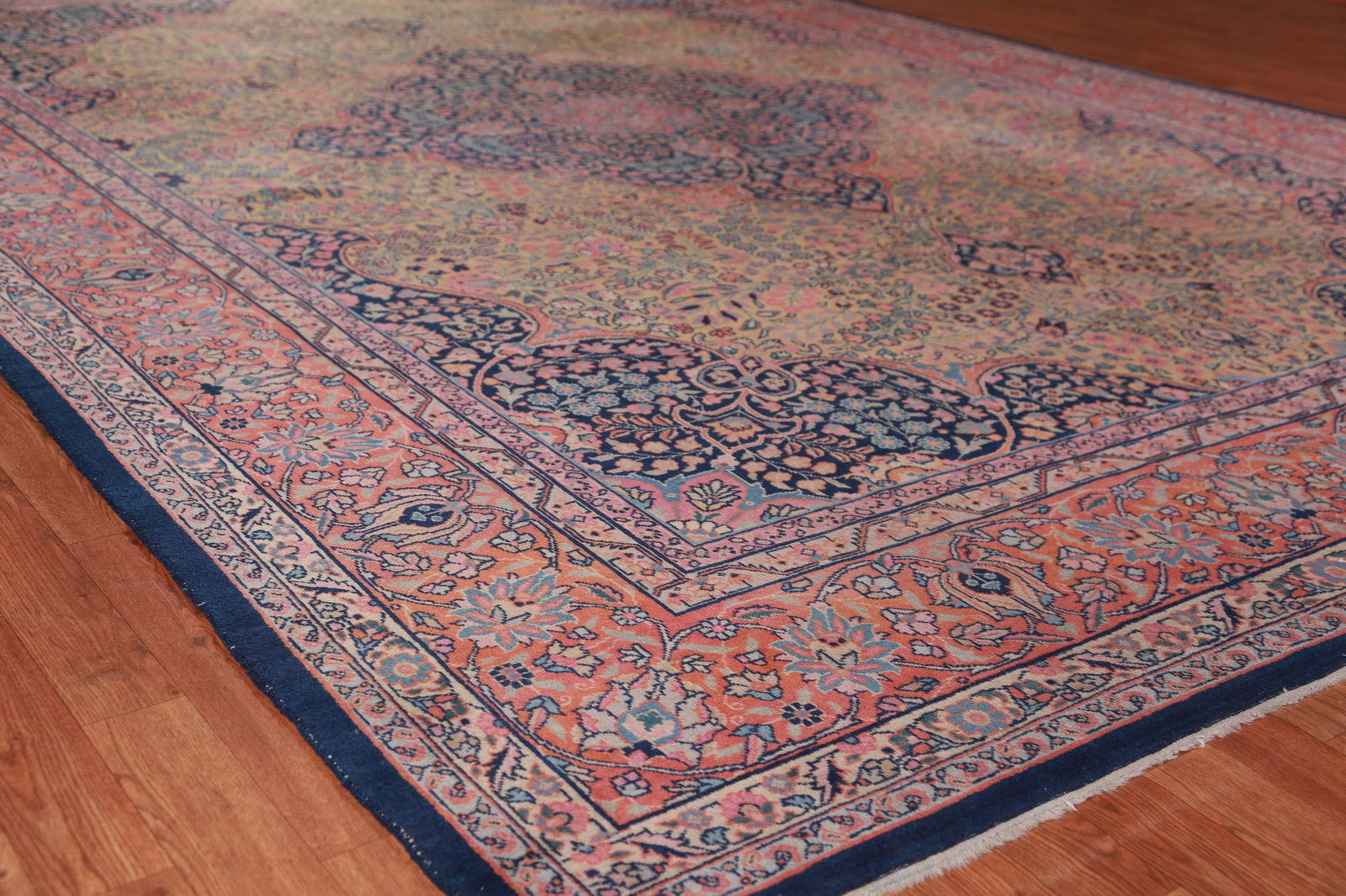 Pre-1900 Antique Vegetable Dye Tabriz Persian Area Rug 10x13 - 6