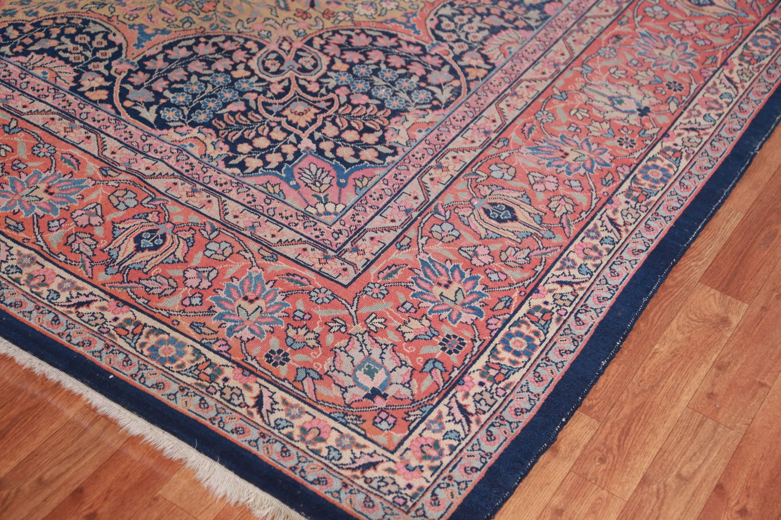 Pre-1900 Antique Vegetable Dye Tabriz Persian Area Rug 10x13 - 7