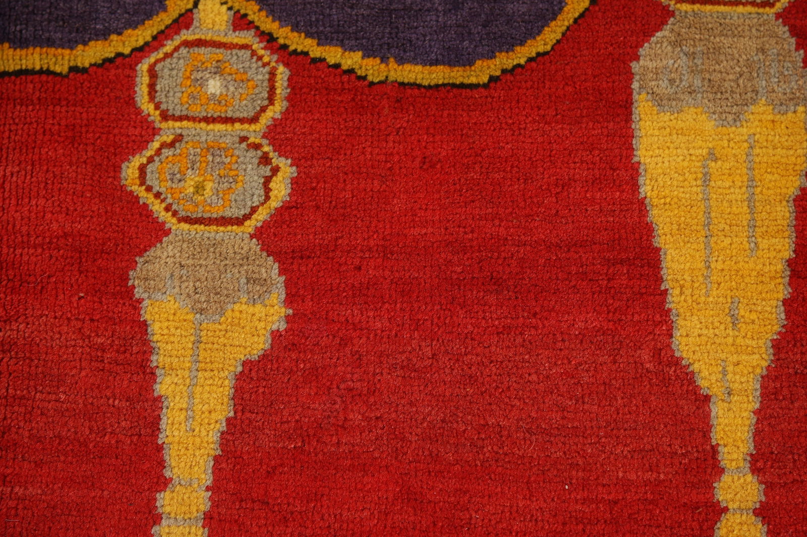 Pre-1900 Antique Vegetable Dye Kerman Persian Rug 5x6 - 11