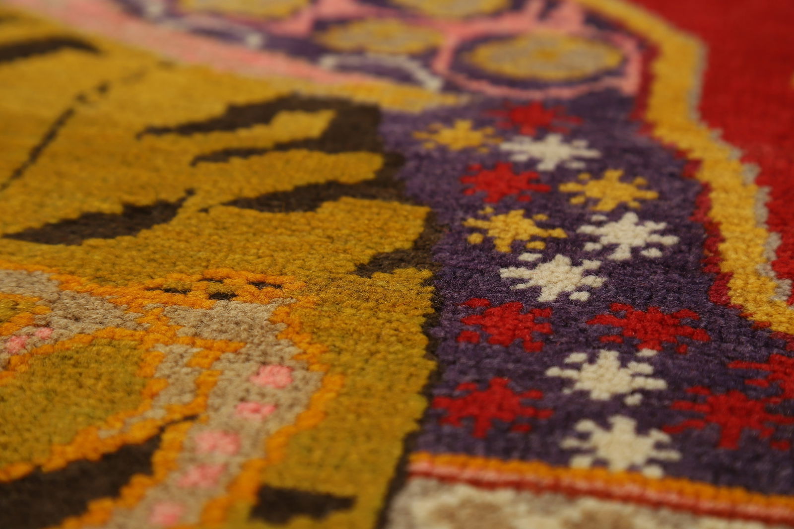 Pre-1900 Antique Vegetable Dye Kerman Persian Rug 5x6 - 14