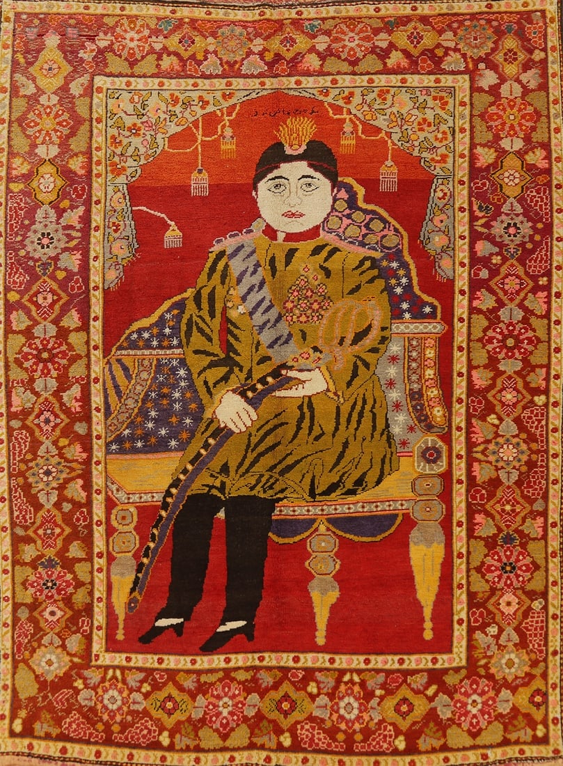 Pre-1900 Antique Vegetable Dye Kerman Persian Rug 5x6: Title: Pre-1900 Antique Vegetable Dye Kerman Persian Rug 5x6 Description:A Beautiful Genuine Iran ( Persia ) Kerman rug is Hand Knotted by skillful weavers in Iran ( Persia ) with