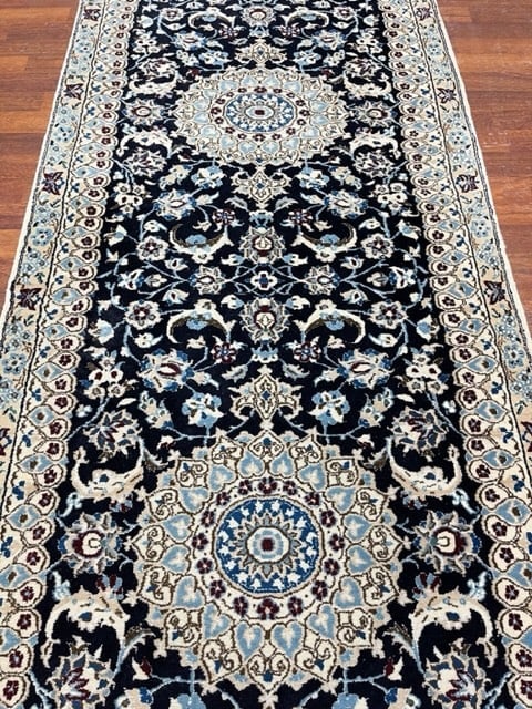 Vintage Persian Nain Runner-5070 - 4
