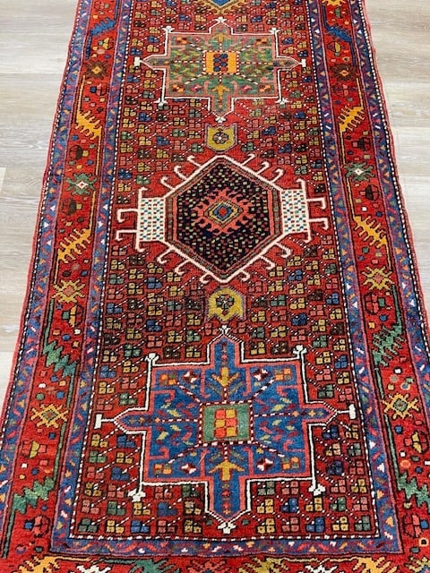 Antique Persian Jarajeh / Heriz runner-5131 - 3