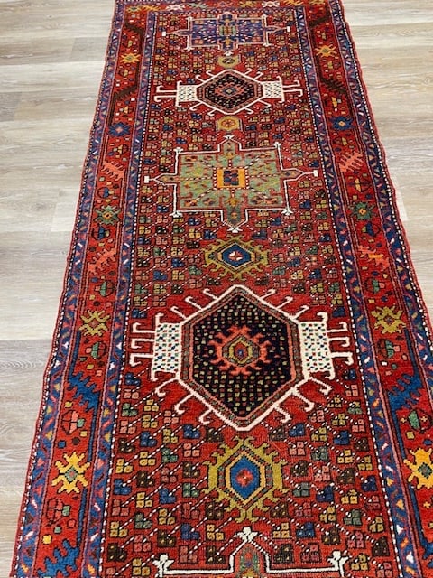 Antique Persian Jarajeh / Heriz runner-5131 - 4