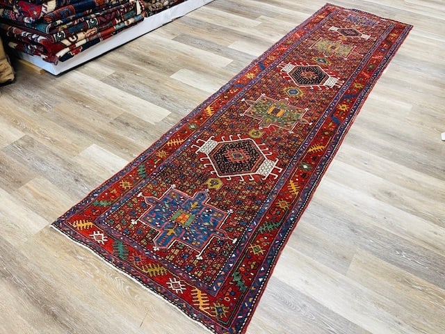 Antique Persian Jarajeh / Heriz runner-5131 - 8