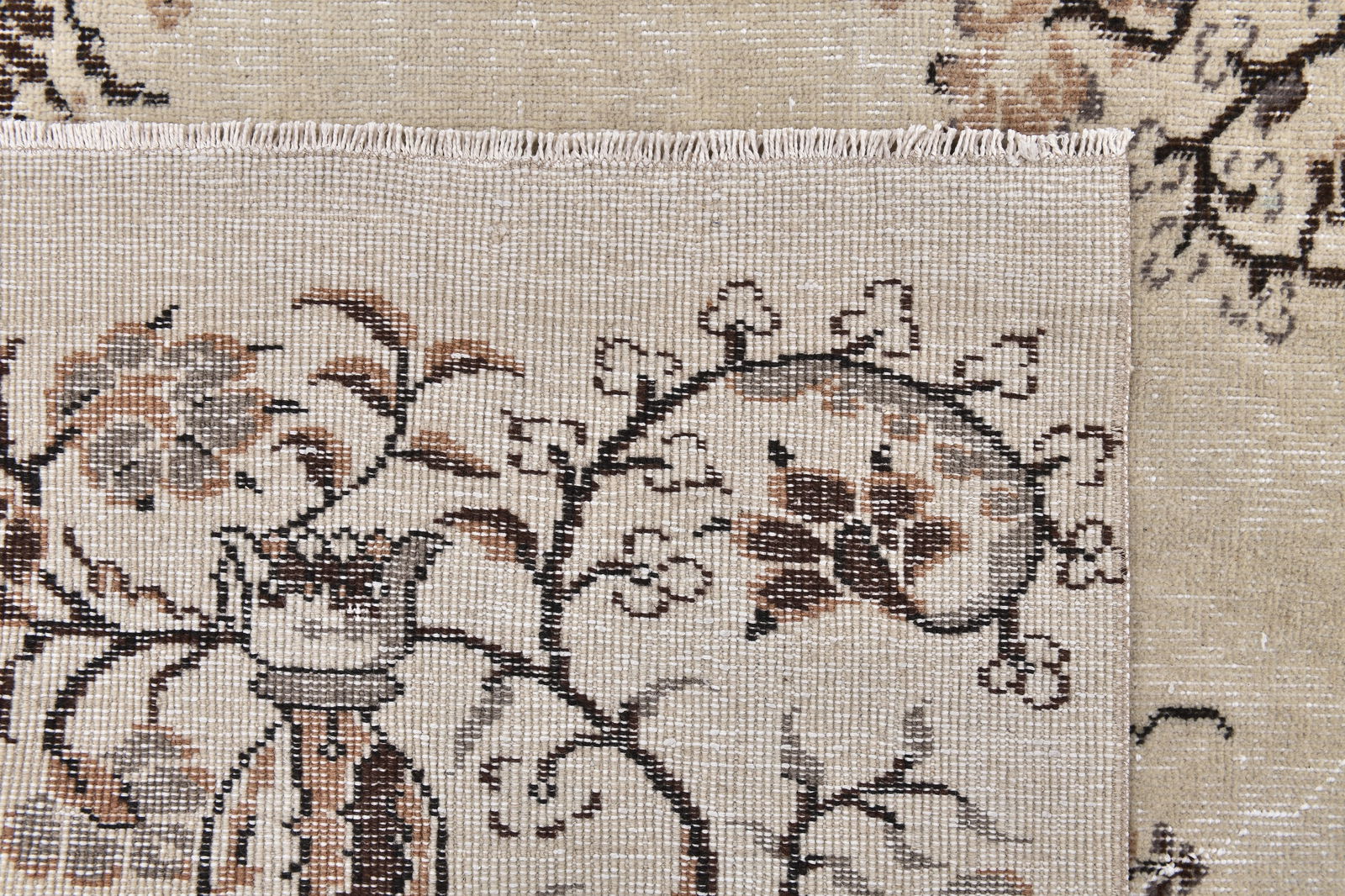 6'9'' x 10'1'' Handmade Vintage Wool Rug - 243977 - 11