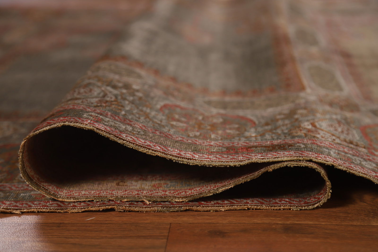 Pre-1900 Antique Anatolian Vegetable Dye Turkish Rug 4x7 - 11