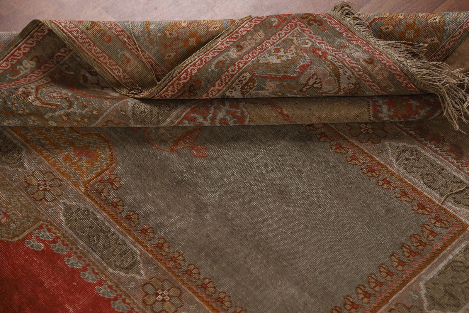 Pre-1900 Antique Anatolian Vegetable Dye Turkish Rug 4x7 - 14