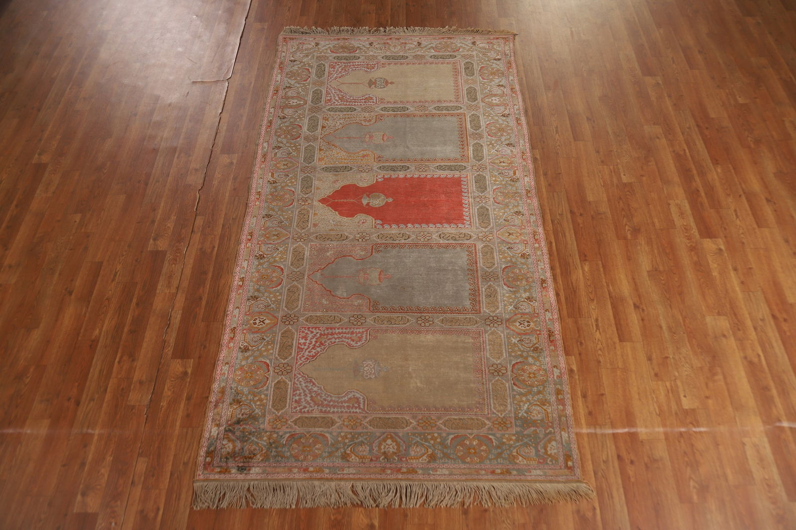 Pre-1900 Antique Anatolian Vegetable Dye Turkish Rug 4x7 - 3