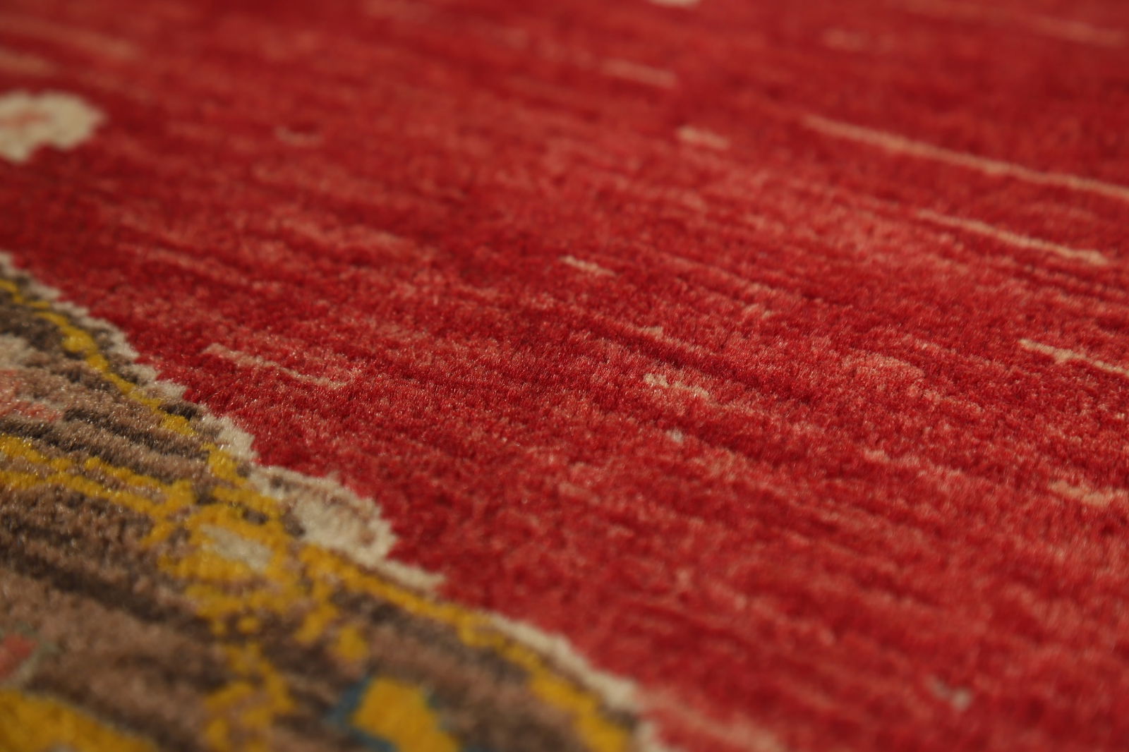 100% Wool Antique Vegetable Dye Oushak Turkish Rug 4x6 - 11